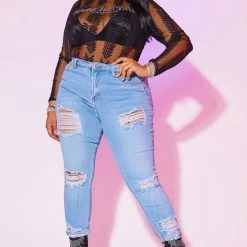 WOMENS TOPS VIRAL-C BODYSUIT-BLACK Best Seller