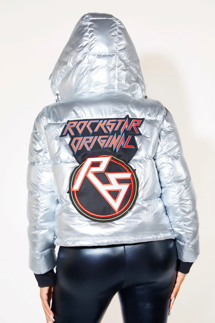 Brand new π₯° WOMENS OUTERWEAR LUCY PUFFER JACKET - SILVER π 5 WOMENS OUTERWEAR LUCY PUFFER JACKET - SILVER