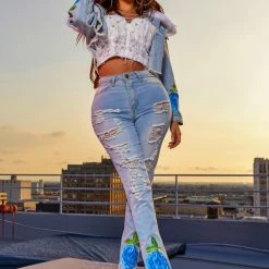 WOMENS JEANS Best Seller FLORA SKINNY JEAN-LIGHT WASH