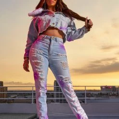 WOMENS JEANS CHARLIZE SKINNY JEAN-LIGHT WASH Best Seller