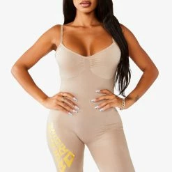 WOMENS ROMPERS & JUMPSUITS MADARA ROMPER - BEIGE Best Seller
