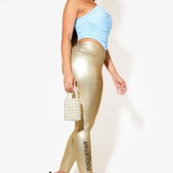 WOMENS PANTS MEG LEGGINGS - GOLD