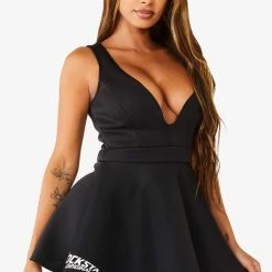WOMENS DRESSES ROBIN DRESS - BLACK