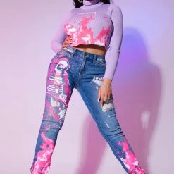 WOMENS HOODIES & SWEATSHIRTS MILLIE TURTLENECK - LAVENDER