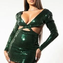 WOMENS DRESSES Best Seller VICTORIA DRESS-GREEN