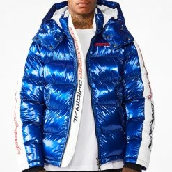 MENS OUTERWEAR Jackets & Outerwear Metallic Royal Blue Alasia Puffer Jacket