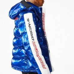 MENS OUTERWEAR Jackets & Outerwear Metallic Royal Blue Alasia Puffer Jacket