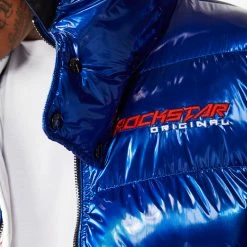 MENS OUTERWEAR Jackets & Outerwear Metallic Royal Blue Alasia Puffer Jacket