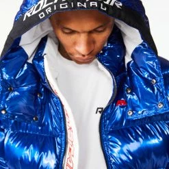 MENS OUTERWEAR Jackets & Outerwear Metallic Royal Blue Alasia Puffer Jacket