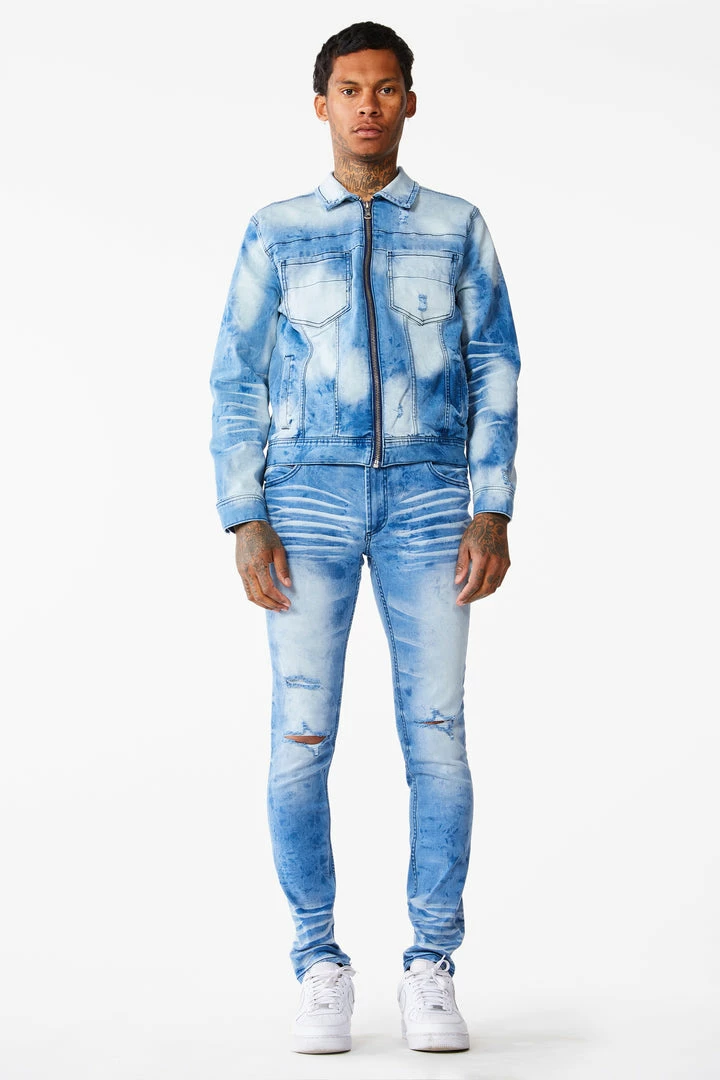 Best Pirce ✔️ MENS DENIM JACKETS KENNY JACKET-MEDIUM WASH 🥰 7 MENS DENIM JACKETS KENNY JACKET-MEDIUM WASH