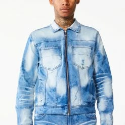 MENS DENIM JACKETS KENNY JACKET-MEDIUM WASH