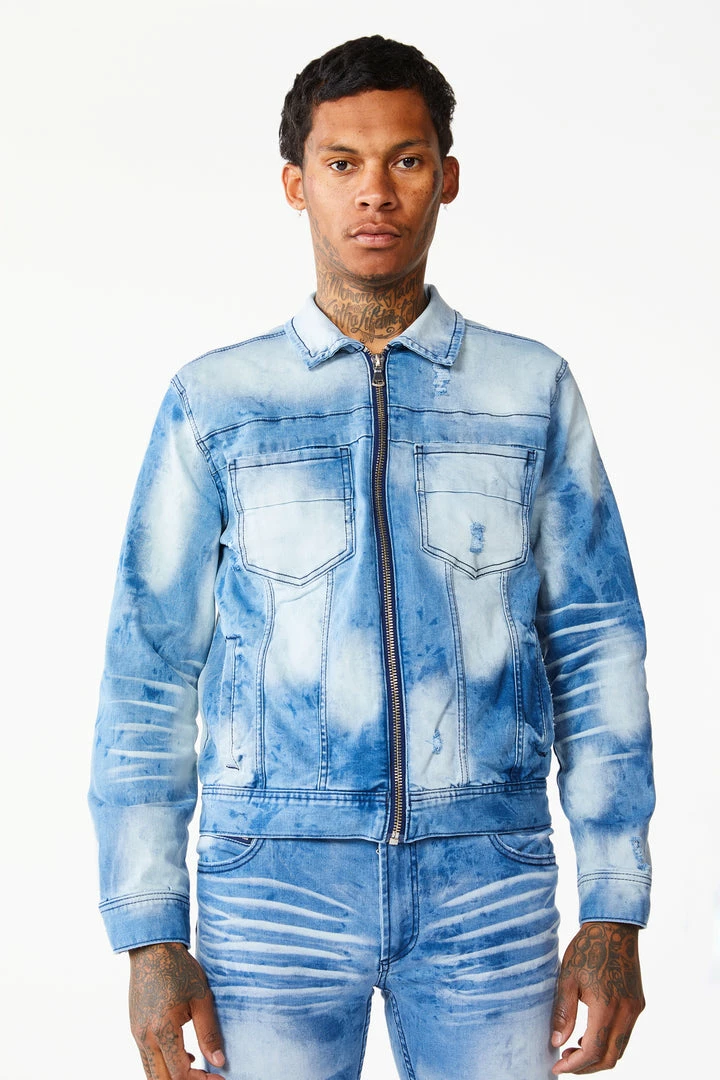 Best Pirce ✔️ MENS DENIM JACKETS KENNY JACKET-MEDIUM WASH 🥰 2 MENS DENIM JACKETS KENNY JACKET-MEDIUM WASH