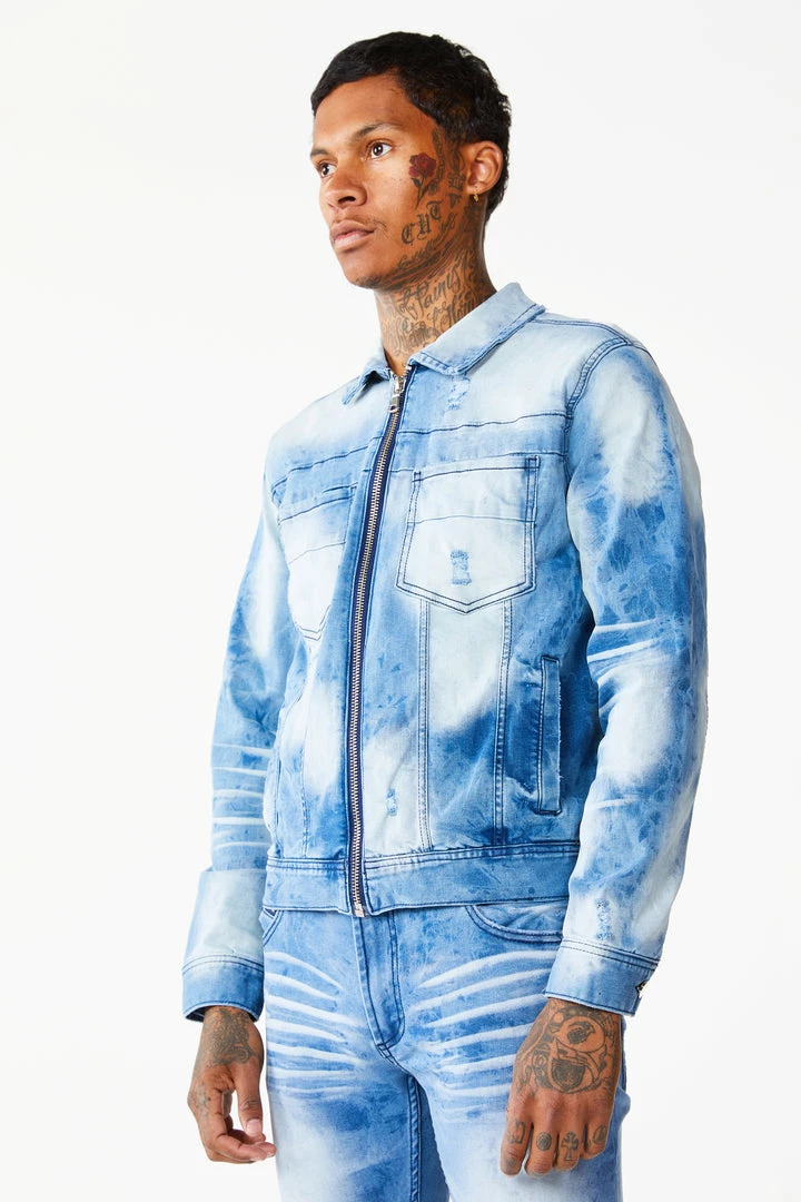 Best Pirce ✔️ MENS DENIM JACKETS KENNY JACKET-MEDIUM WASH 🥰 8 MENS DENIM JACKETS KENNY JACKET-MEDIUM WASH