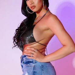 WOMENS TOPS TWORK TOP-BLACK Best Seller