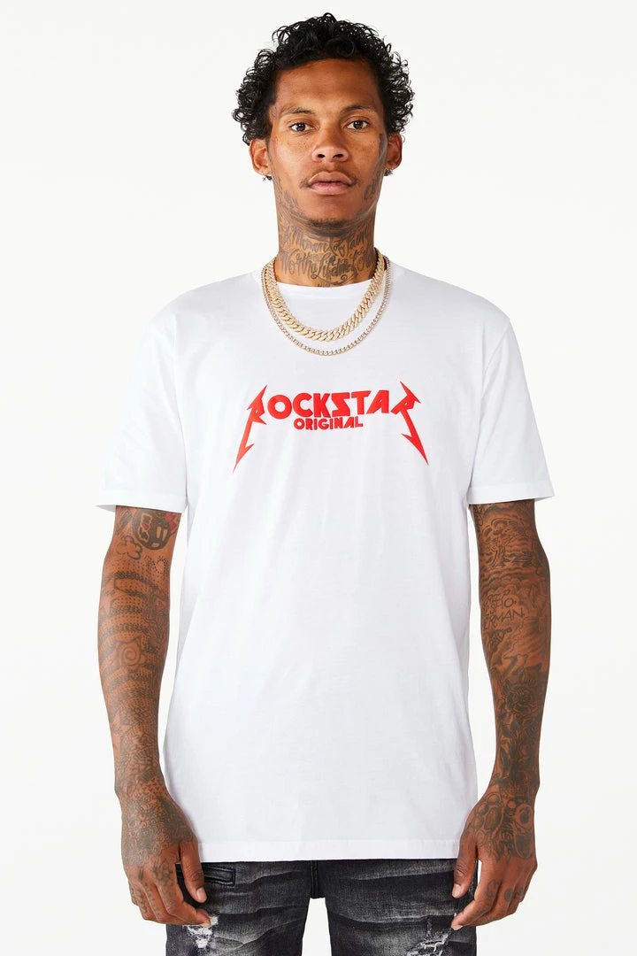 Hot Sale ❤️ MENS TEES DIOGO PRINTED T-SHIRT- WHITE 😀 2 MENS TEES DIOGO PRINTED T-SHIRT- WHITE