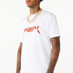 Hot Sale ❤️ MENS TEES DIOGO PRINTED T-SHIRT- WHITE 😀 9 MENS TEES DIOGO PRINTED T-SHIRT- WHITE