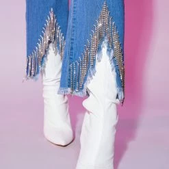 WOMENS JEANS RUBI ROSE TRAP JEAN-LIGHT WASH Best Seller