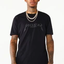 MENS TEES DIOGO PRINTED T-SHIRT- BLACK