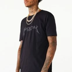 MENS TEES DIOGO PRINTED T-SHIRT- BLACK