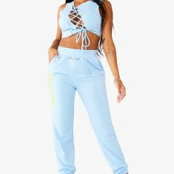 WOMENS DRESSES Best Seller KIRIA TRACK SET - BABY BLUE