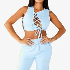 WOMENS DRESSES Best Seller KIRIA TRACK SET - BABY BLUE