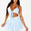 WOMENS DRESSES JANIE SKIRT SET - BABY BLUE