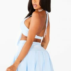 WOMENS DRESSES JANIE SKIRT SET - BABY BLUE