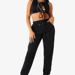 WOMENS DRESSES KIRIA TRACK SET - BLACK Best Seller