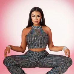 WOMENS DRESSES Best Seller REMI MATCHING PANT SET-BLACK