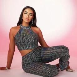 WOMENS DRESSES Best Seller REMI MATCHING PANT SET-BLACK