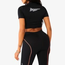 WOMENS ACTIVE SHORT SETS NERIAH ACTIVE BIKER SET - BLACK