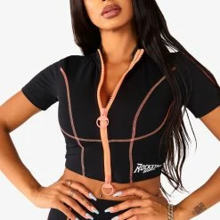 WOMENS ACTIVE SHORT SETS NERIAH ACTIVE BIKER SET - BLACK