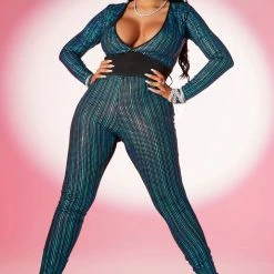 WOMENS ROMPERS & JUMPSUITS CASSANDRA JUMPSUIT-BLUE Best Seller