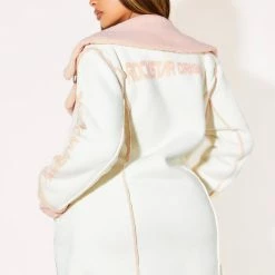 WOMENS JACKETS CHARLOTTE JACKET - CREAM/PINK