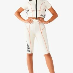 WOMENS ACTIVE SHORT SETS NERIAH ACTIVE BIKER SET - CREAM