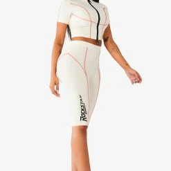 WOMENS ACTIVE SHORT SETS NERIAH ACTIVE BIKER SET - CREAM