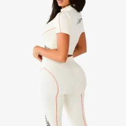 WOMENS ACTIVE SHORT SETS NERIAH ACTIVE BIKER SET - CREAM