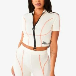 WOMENS ACTIVE SHORT SETS NERIAH ACTIVE BIKER SET - CREAM