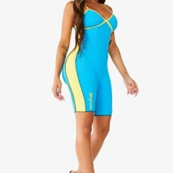 WOMENS ROMPERS & JUMPSUITS Best Seller HAYDEN ROMPER - TURQUOISE/YELLOW