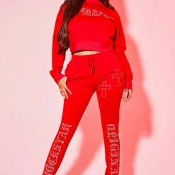 WOMENS TRACK SETS CHERIE TRACKSET-RED