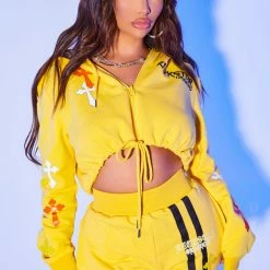 Cheapest 👏 WOMENS TRACK SETS NATASHA TRACKSET-YELLOW 👏 13 WOMENS TRACK SETS NATASHA TRACKSET-YELLOW