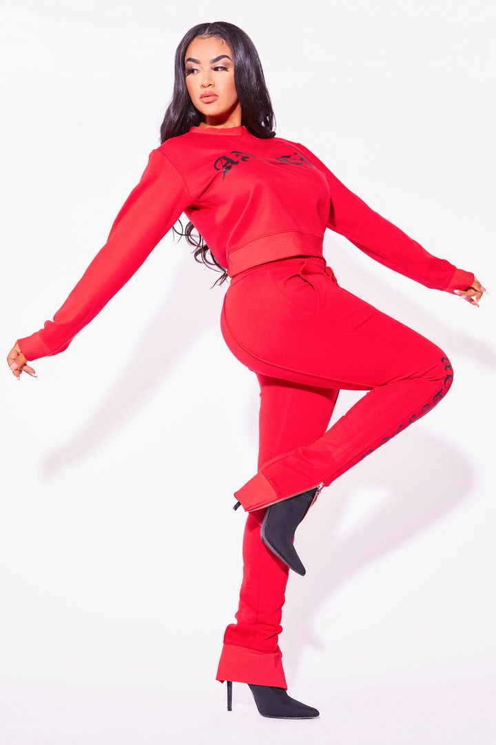 Cheap 👍 WOMENS TRACK SETS ANGEL TRACKSET-RED 🤩 3 WOMENS TRACK SETS ANGEL TRACKSET-RED