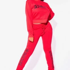 Cheap 👍 WOMENS TRACK SETS ANGEL TRACKSET-RED 🤩 14 WOMENS TRACK SETS ANGEL TRACKSET-RED