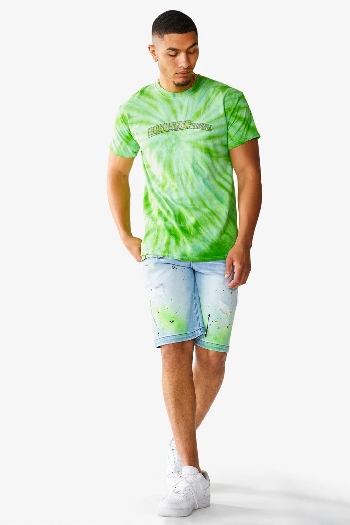 Cheap ⭐ MENS SHORTS LEELON DENIM SHORT- GREEN/BLUE 🥰 11 MENS SHORTS LEELON DENIM SHORT- GREEN/BLUE