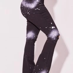 WOMENS JEANS Best Seller TAYLA FLARE JEAN-BLACK