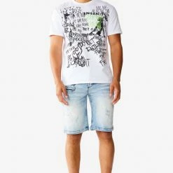 MENS SHORTS DAG WASH DENIM SHORT- BLUE