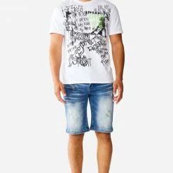 MENS SHORTS KENNY DENIM SHORT- BLUE