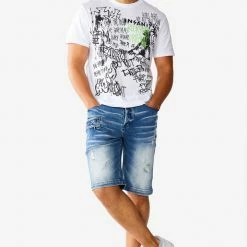 MENS SHORTS KENNY DENIM SHORT- BLUE