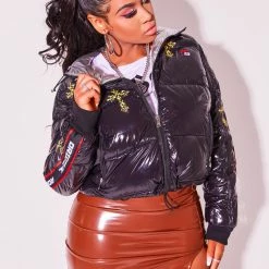 WOMENS OUTERWEAR Best Seller MAXIMA PUFFER JACKET-BLACK