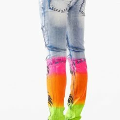 MENS JEANS TOVI PATCH JEAN-YELLOW